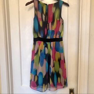 Multi-color a-line dress